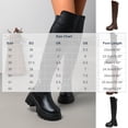 thumbnail image 3 of Xfvqtps Womens Thigh High Boots Zippeer Back Thick Sole Round Toe Faux Leather over the Knee Boots, 3 of 9