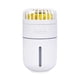 thumbnail image 1 of ZHAOCHENG Mini humidificador de aire de 400 ml con ventilador, ventilador portátil recargable por USB, purificador de aire acondicionado, luz nocturna súper silenciosa, 2 modos de niebla fría, LED de, 1 of 4