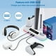 thumbnail image 5 of Estación de refrigeración para PS5 y PS5 Slim con cargador para mandos, soporte vertical con soporte para auriculares, 3 puertos USB y USB-C, 5 of 7