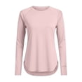 thumbnail image 5 of Helii Women's UPF 50+ Long Sleeve Sun Protection Shirt – Quick Dry Lightweight Rash Guard with Crew Neck Raglan Sleeve, Breathable Moisture Wicking Tops Pink,L, 5 of 5