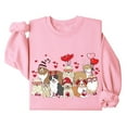thumbnail image 4 of Bibifish Womens Sweatshirts Cute Graphic Long Sleeve Crewneck Sweatshirts Lovely Dog Family Print Relaxed Fit Soft Pullover Tops For Ladies, 4 of 4