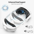 thumbnail image 4 of Bandeau de Confort pour Meta Quest 3, Sangle de Remplacement Légère pour VR Accessoire VR, Réduit la Pression sur le Visage, Est Rembourré pour un Confort Accru, et Doté d'Un design Pratique à Rabat, 4 of 9