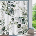 thumbnail image 3 of Extra Long Shower Curtain,Green Shower Curtains for Bathroom Watercolor Leaf Shower Curtain Plants,Eucalyptus Shower Curtains Bathroom Curtain Sage Shower Curtain 72x84 Inch with Hooks, 3 of 6