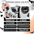 thumbnail image 3 of Pintura Facial y Corporal Halloween en Blanco y Negro, Maquillaje para Disfraces, organizadores de maquillaje., 3 of 7