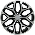 thumbnail image 3 of 20 inch Wheel CV98B Fits Silverado Rim 20x9 Black Machined Rim, 3 of 3