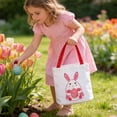 thumbnail image 2 of Easter Bunny Basket with Rabbit Ears, Easter Basket for Kids, Cute Egg Hunting Basket with Handle & Easter Bucket Bags D D, 2 of 5