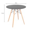 thumbnail image 2 of Kit Mesa Eames Onof kitMNM-01TBK Diseño Redondo 4 Sillas Blanco, 2 of 4
