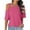 Hot Pink, variant on Wyobmus Summer Tops for Women Spring Short Sleeve Off Shoulder Tee Shirts Loose Fitted Fashion T-Shirts Casual Trendy Clothes 2025 Olive Green
