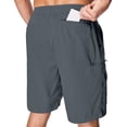 thumbnail image 3 of POENTAB Summer Cargo Shorts for Men Lightweight Outdoor Hiking Shorts for Men Trip Golf Camping Casual with Multi Pockets Gray, 3 of 9