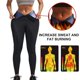 thumbnail image 1 of Pantalones de culturismo para mujer, pantalones deportivos de cintura alta recubiertos para fitness y abdomen, pantalones de sudoración con corsé con pecho estilo europeo y americano, 1 of 5