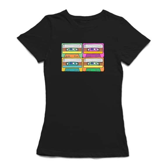 Cassettes Pop Art Design Women's T-shirt