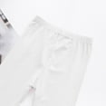 thumbnail image 4 of NAISIBABY Girls Leggings, Stretchy Elastic Waist Cotton Soft Casual Thin Pants White 5T, 4 of 5