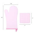 thumbnail image 7 of Unique Bargains Oven Mitts Pot Holders Heat Resistant Oven Gloves Pink 13x7.5inch, 7 of 7