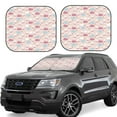 thumbnail image 1 of Saiise Poodle In Ballet Skirts Dancing for Foldable Car Sun Shades (2-Pack) Offer Sun Protection with an Easy-fold Design for Convenient Windshield Shading-Large, 1 of 6
