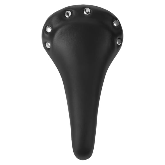 Milisten Retro Bicycle Saddle Riveted Black Pu for Road and Mountain Bikes
