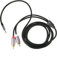 thumbnail image 3 of Audio Cable 2m Audio Cable 3.5mm To Dual RCA Headphone Extension Cable, 3 of 8