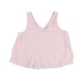 thumbnail image 1 of bar III Womens Ruffle Hem Knit Blouse, Pink, X-Large, 1 of 2