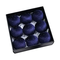 Deeceymbur 9 Pcs Colorful Velvet Christmas Balls Versatile Holiday Tree Decor Set 3.15Inch