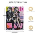 thumbnail image 2 of PIKWEEK Graffiti Street Art Banksy Canvas Wall Art for Living Room Decor 3 Pieces Little Couple Picture Print Pop Artwork Lovely Kitchen Wall Decor Abstract Artwork Home Decor Room Wall Pictures, 2 of 5