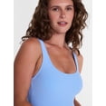 thumbnail image 4 of Time and Tru Women's and Women's Plus Ribbed Scoop Neck One Piece Swimsuit, Sizes XS-2X, 4 of 5
