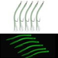 thumbnail image 4 of 5 Pcs CodfishFishing Eel Tube Jig bait shank offset Hook Barbed Octopus Hook, 4 of 9
