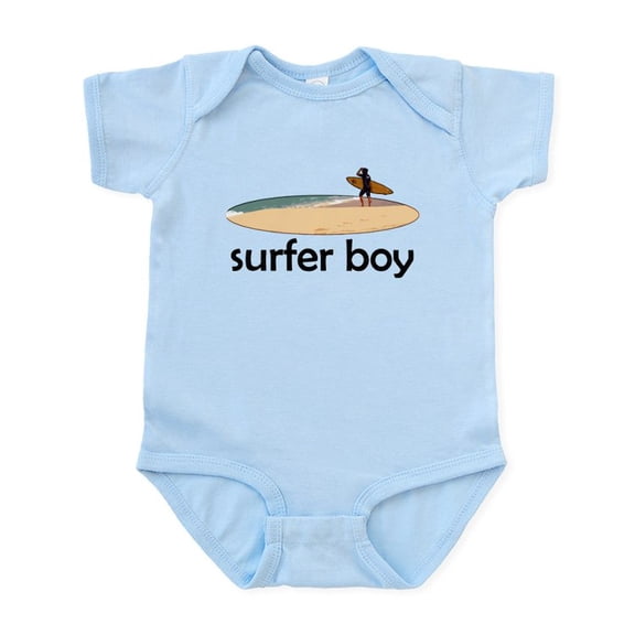 CafePress - Surfer Boy Infant Bodysuit - Baby Light Bodysuit, Size Newborn - 24 Months