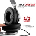 thumbnail image 2 of Auriculares COOSII AC01 con cable para colocar sobre las orejas y micrófono, negro y gris, 2 of 6