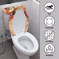 thumbnail image 4 of HELLHERO Adjustable Fits All Toilet Shapes Toilet Lid Cover, Elastic Fabric, Machine Washable Toilet Seat Covers Set, Elastic Bottom, Dust-Proof, 4 of 6