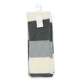 thumbnail image 2 of Time and Tru Women's Colorblock Scarf, Stylish Warm Fashion Accessory for Women, White/Grey, 2 of 3