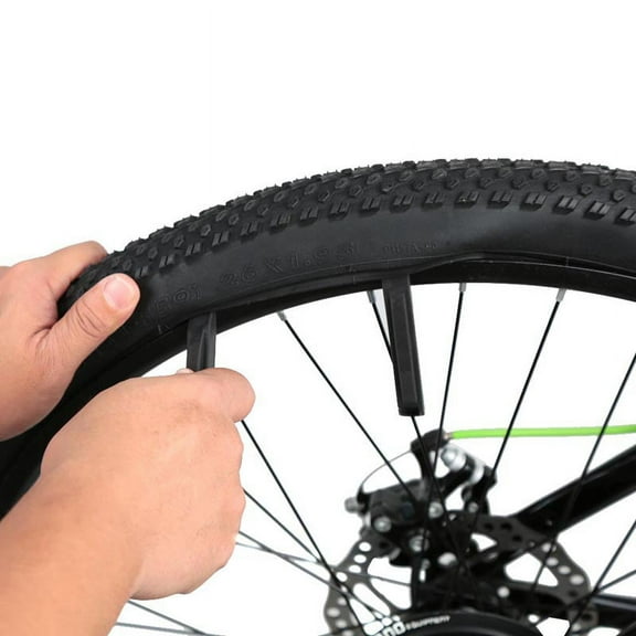 FOMIYES 3Pcs Bike Tire Lever Set Black Nylon Plastic Ergonomic Grip Tire Repair Tool