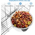 thumbnail image 2 of No-Spill Hanging Pet Crate Bowl for Cats & Small Dogs, 2 Cup/1 Pint Kennel Water Food Feeder, 1 Pack, 2 of 7