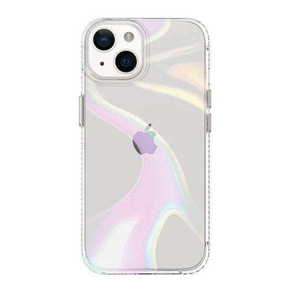 Coque de téléphone Iridescent Illusion Fashion pour iPhone 16e / iPhone 15 / iPhone 14 / iPhone 13 Du glamour pour vous!