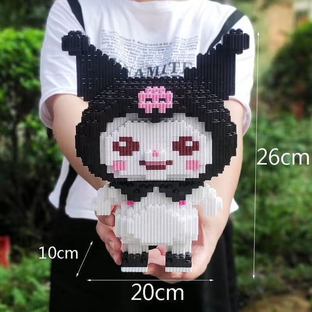 Personajes de Naruto Anime Sanrio Kuromi Bloques de construcción Juguetes Rompecabezas Colección de rompecabezas para niños Regalos de Navidad o cumpleaños