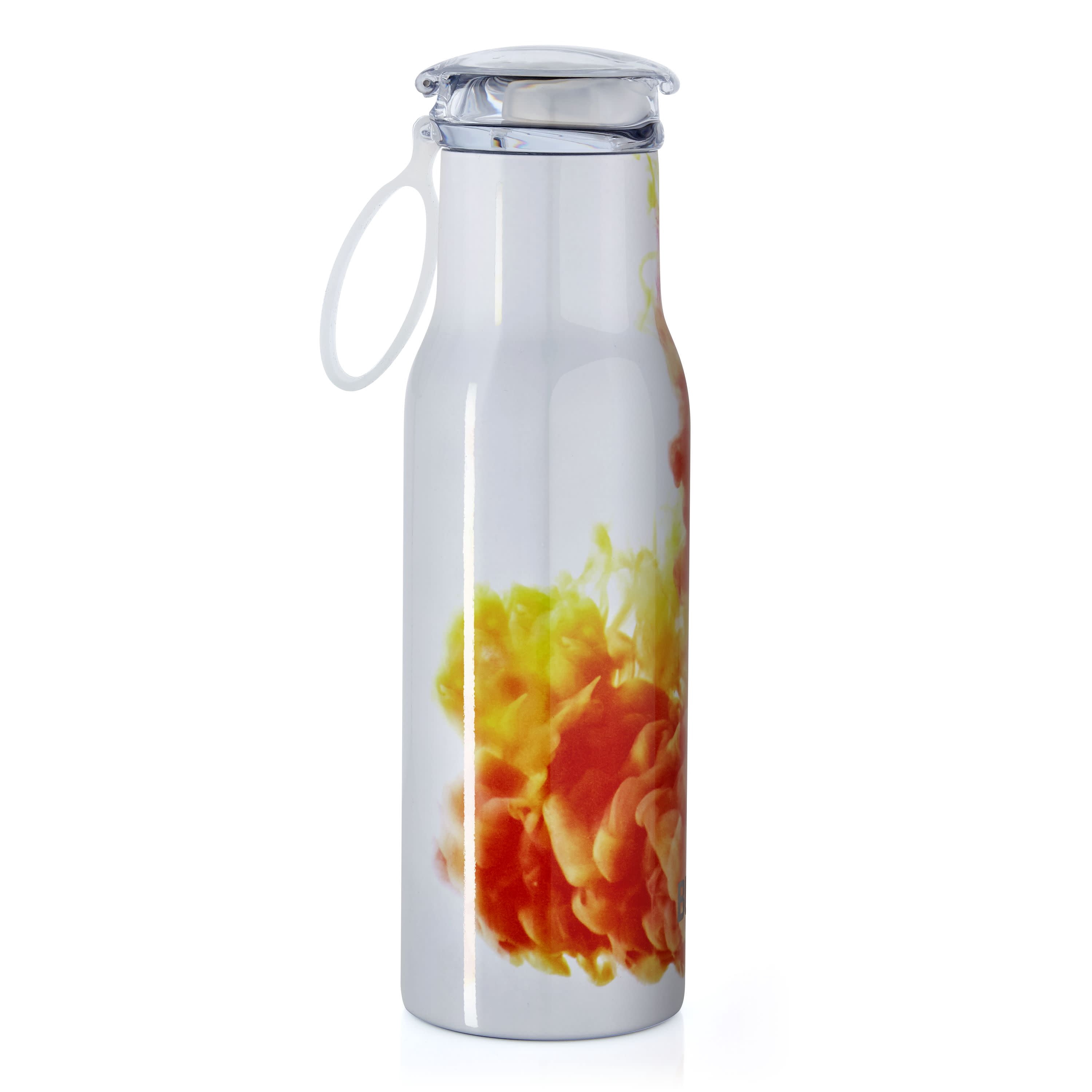 Built Double Wall Stainless Steel 18-Ounce bottle, 18-Ounce, Water Ink