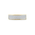 thumbnail image 2 of 10kt Yellow Gold Womens Round Diamond Pave Band Ring 1/2 Cttw, 2 of 4