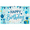 3A, variant on Blue Themed Happy Birthday Banner with Balloons Stars and Party Hats Background Decoration for Birthday Party Photography Props Party Supplies Decorations