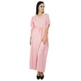 thumbnail image 2 of Bimba Long Kaftan Femme en Coton Doux pour la Plage, Maxi, 2 of 7