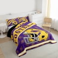 thumbnail image 3 of jejeloiu Boys Ball Game Twin Comforter Sets,Yellow Rugby Helmet Bedding Set For Football Lover Reversible 2 Pieces, 3 of 8