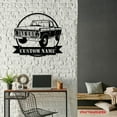 thumbnail image 3 of Craftnamesign Personalized Muscle Car Silhouette Custom Wall Art Led Lights, 3 of 5