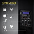 thumbnail image 3 of Pyle 3 x 6,5 Pouces Active et Passive Combo Bluetooth Haut-Parleur Boîtes W / RGB Lumières, 3 of 8