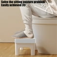 thumbnail image 4 of Naittoop Clearance Toilet Stool Squatting Poop Stool Bathroom Potty Step Stool Toilet Assistance Steps Step Stool Fits All Toilets Detachable Stackable, 4 of 7