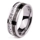 thumbnail image 1 of Anillo Sonducket Titanio Acero dorado Números romanos Joyería Carburo Carbón, 1 of 6