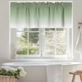 thumbnail image 7 of Sage Green Gradient Kitchen Valances for Windows Abstract Sage White Watercolor Valance Curtains&nbsp; for Kitchen /Living Room/Bedroom/ Bathroom Decor, 42"x12 " ,Rod Pocket 1 Panel,, 7 of 7