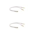 thumbnail image 1 of sweethay Conector de 3,5mm para micrófono, Cable de Audio para auriculares, adaptador divisor Y de Audio, 1 conector a 2 macho, Cable Type2 NO2, 1 of 6