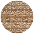 thumbnail image 2 of Addison Rugs Chantille Indoor/Outdoor Transitional Southwest Terracotta Washable Round Rug, 8' x 8', 2 of 6