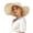 Beige, variant on Wide Brim UV Protection Sun Hat for Women, Floppy Paper Straw Beach Hat, Lightweight Summer Casual Hat, 1 Piece, One Size