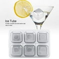 thumbnail image 3 of Reusable Stainless Steel Ice Tube Drink Chiller Cooling Tray Metal Ice Cubes Stone Stainless Steel Whiskey Stones(Pack of six), 3 of 5