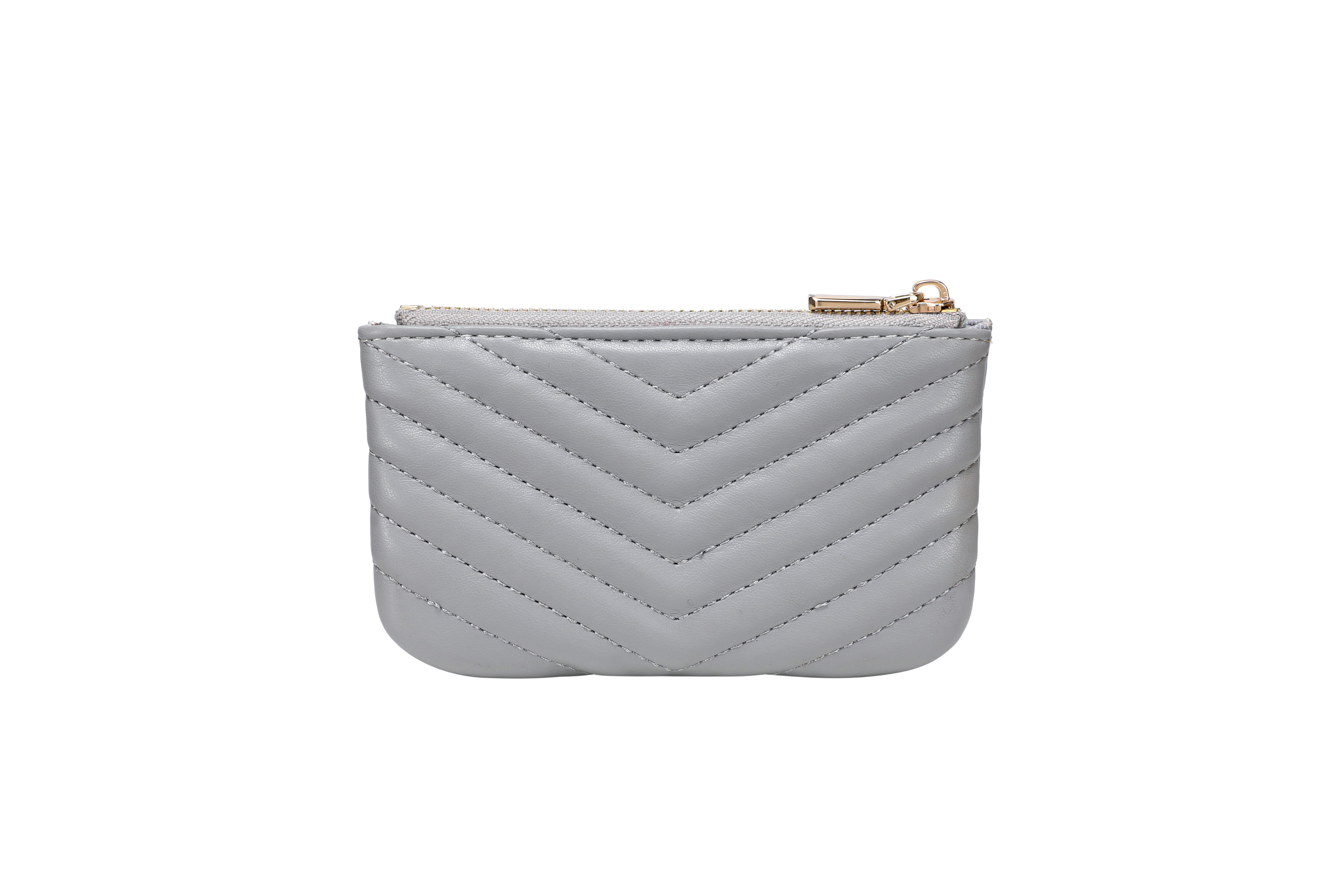 Daisy Rose Luxury Coin Purse, Card Holder with Keychain Clasp, 1