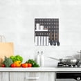 thumbnail image 4 of LITINKIMI Plastic Peg Board Wall Mountable for Entryway Storage Black 1Pack, 4 of 5