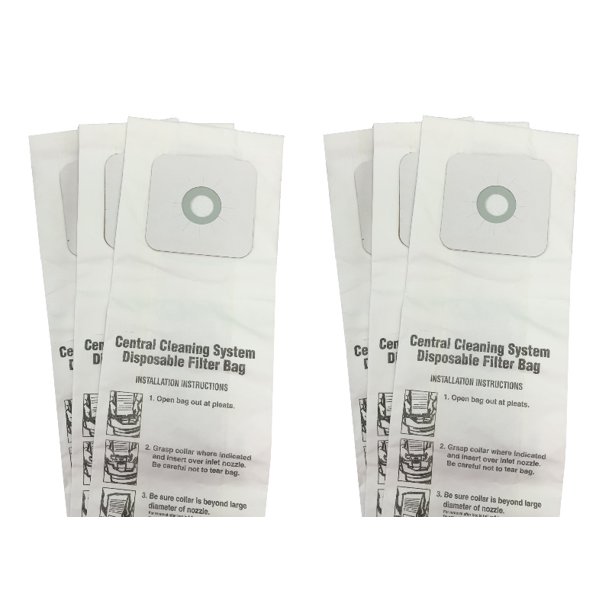 6 Nutone 391 Central Vac Bags 6Gallon